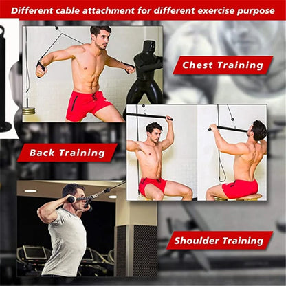 Fitness Diy Pulley Cable Gym Workout Equipment