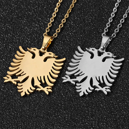 Eagle Pendant Gold/Silver Stainless Steel Necklace